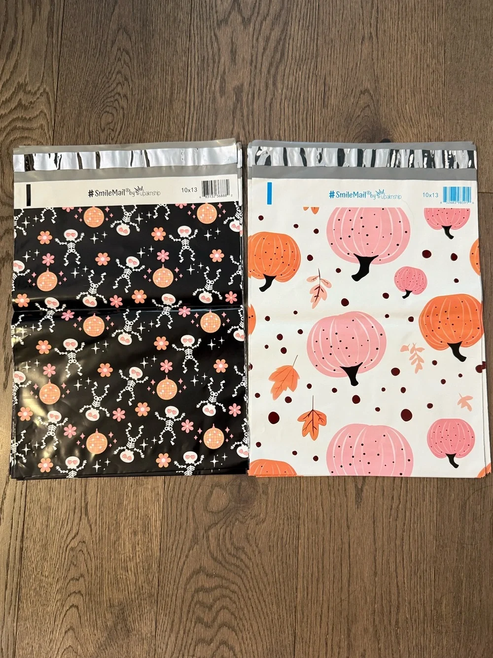 10 Halloween Fall Poly Mailers 10x13”